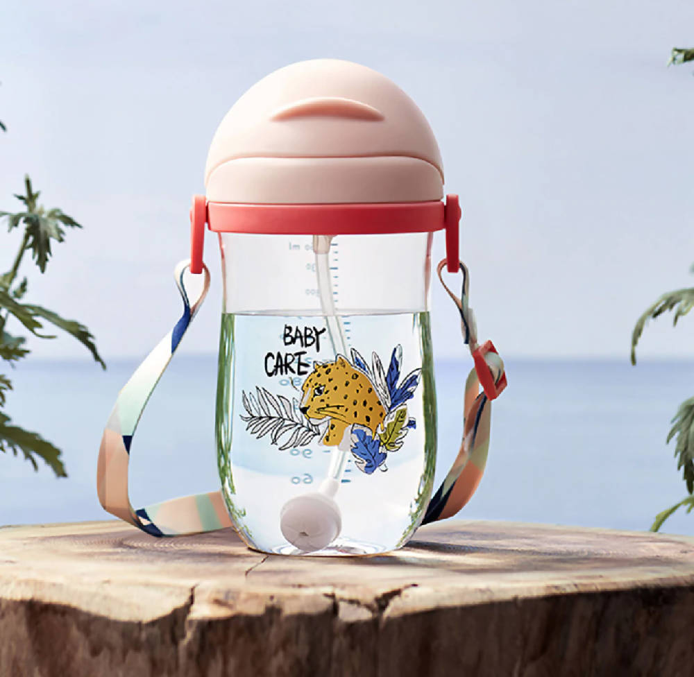Babycare Straw Water Bottle - 360ml - WERONE
