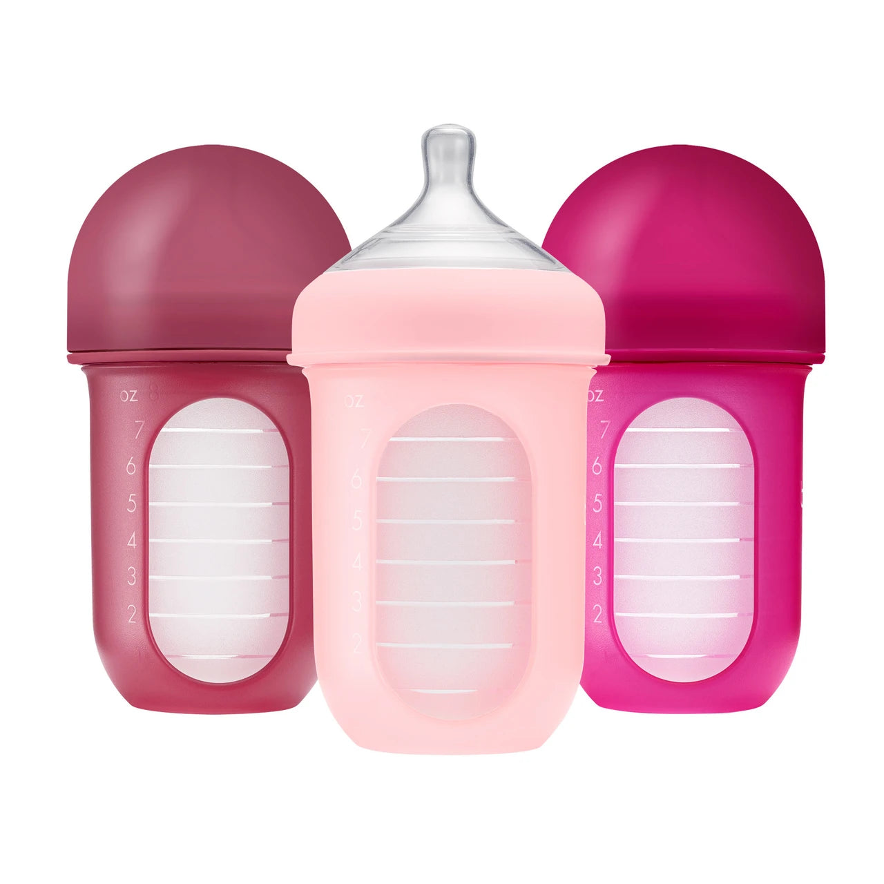 Boon NURSH SILICONE POUCH BOTTLE 8oz (Pack of 3)
