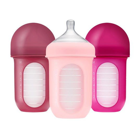 Boon NURSH SILICONE POUCH BOTTLE 8oz (Pack of 3)