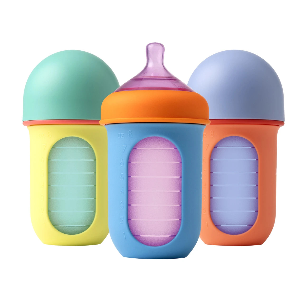 Boon NURSH SILICONE POUCH BOTTLE 8oz (Pack of 3)