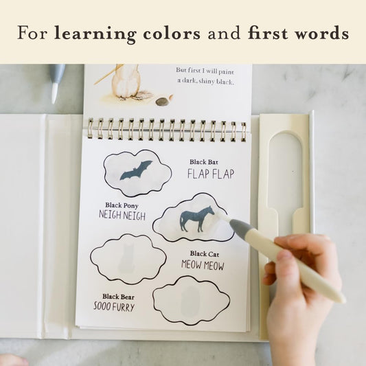 Wishy Washy (Water Reveal Edition) A Reusable Water Reveal Activity Book Teaching First Words and Colors