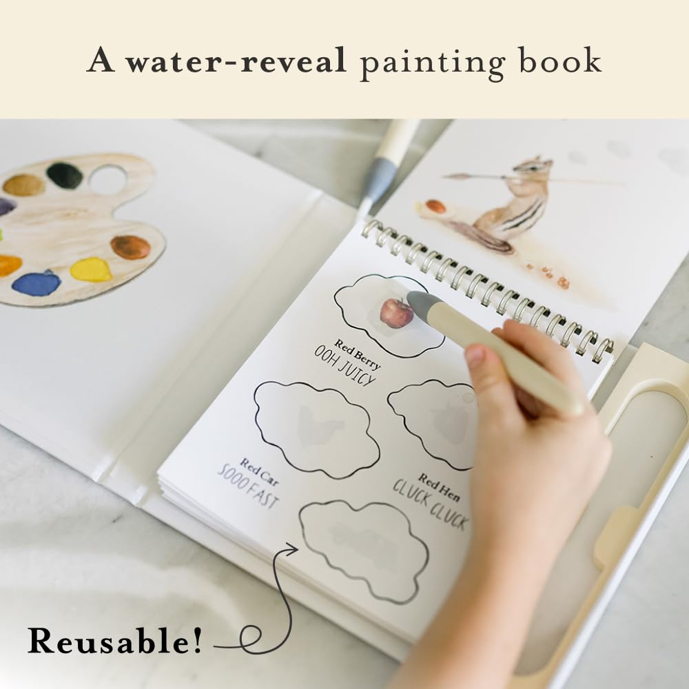 Wishy Washy (Water Reveal Edition) A Reusable Water Reveal Activity Book Teaching First Words and Colors