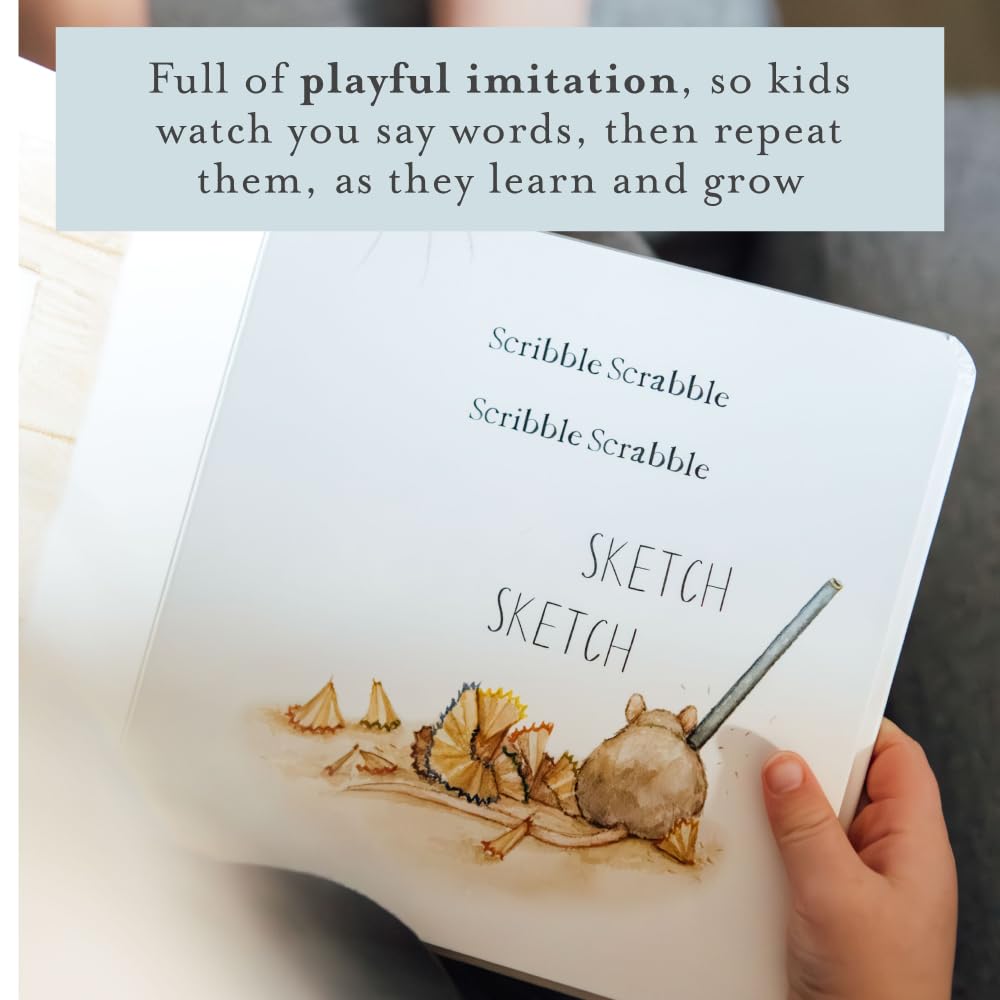 Scribble Scrabble: A Board Book of First Words and Shapes for Growing Minds