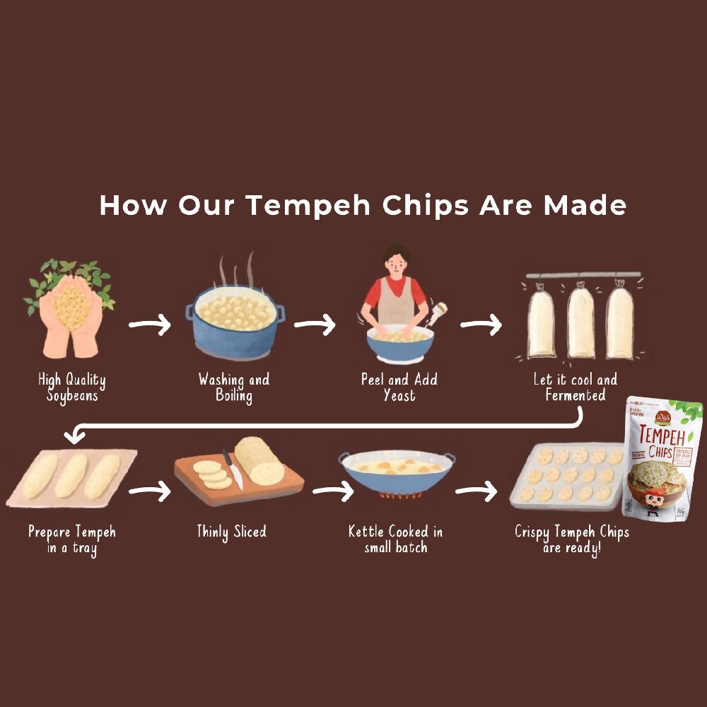 WOH Handcrafted Tempeh Chips Premium (Special Edition) by Shears 40gms