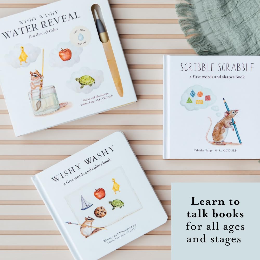 Scribble Scrabble: A Board Book of First Words and Shapes for Growing Minds
