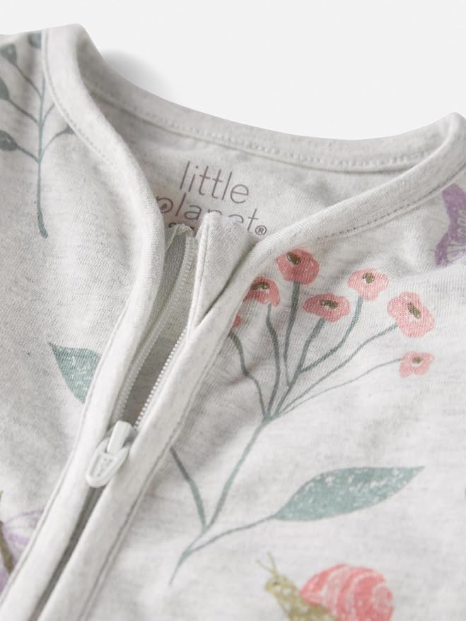 little planet by carter's Baby Girl Organic Cotton Sleep & Play Pajama