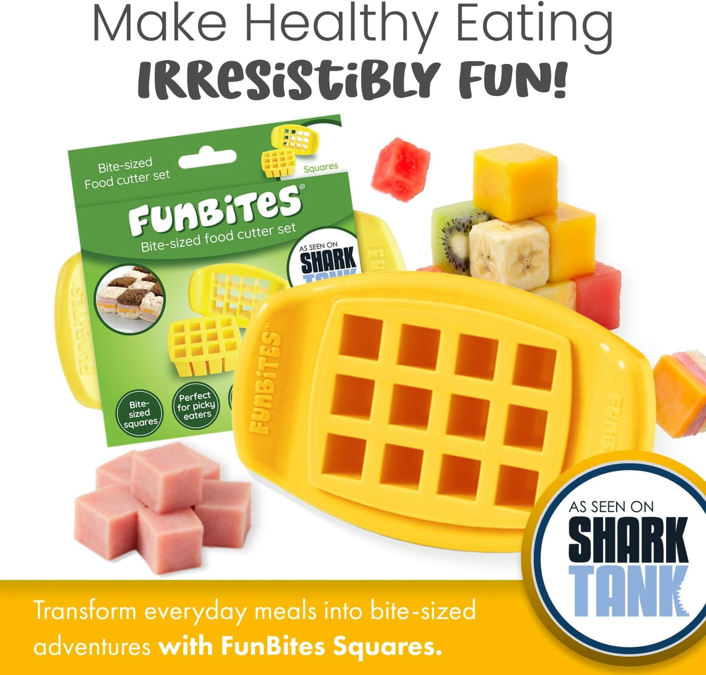 FUNBITES® Crustless Sandwich Cutter & Sealer – Round Uncrustable Sandwich Maker | BPA-Free | Dishwasher Safe