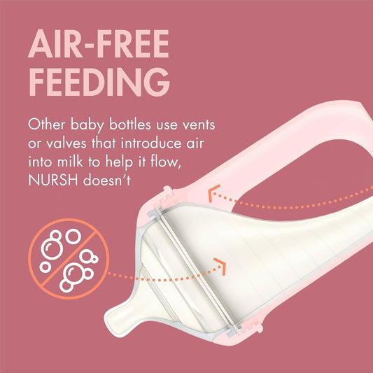 Boon NURSH SILICONE POUCH BOTTLE 8oz (Pack of 3)