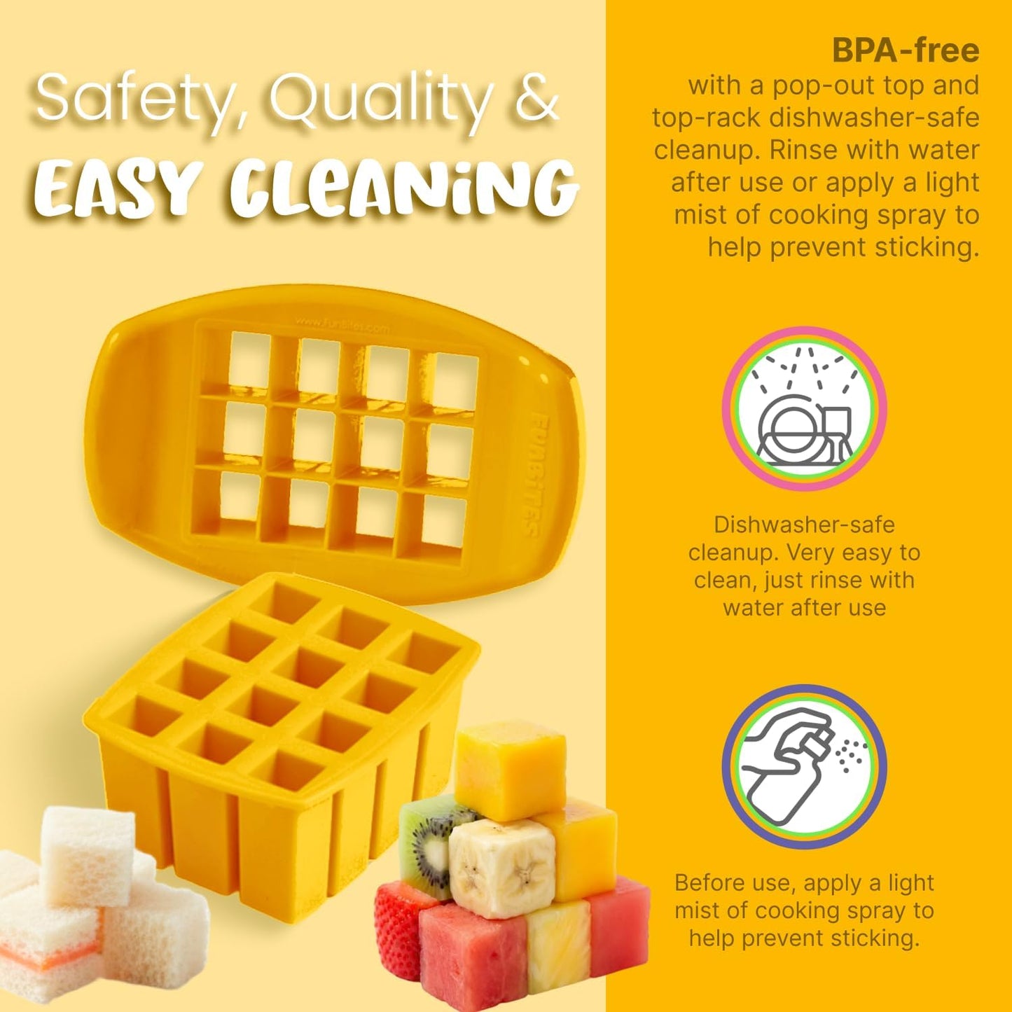 FUNBITES® Crustless Sandwich Cutter & Sealer – Round Uncrustable Sandwich Maker | BPA-Free | Dishwasher Safe