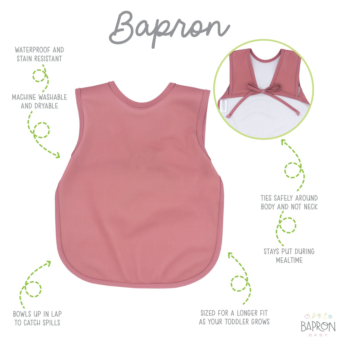 Blush Minimalist Bapron
