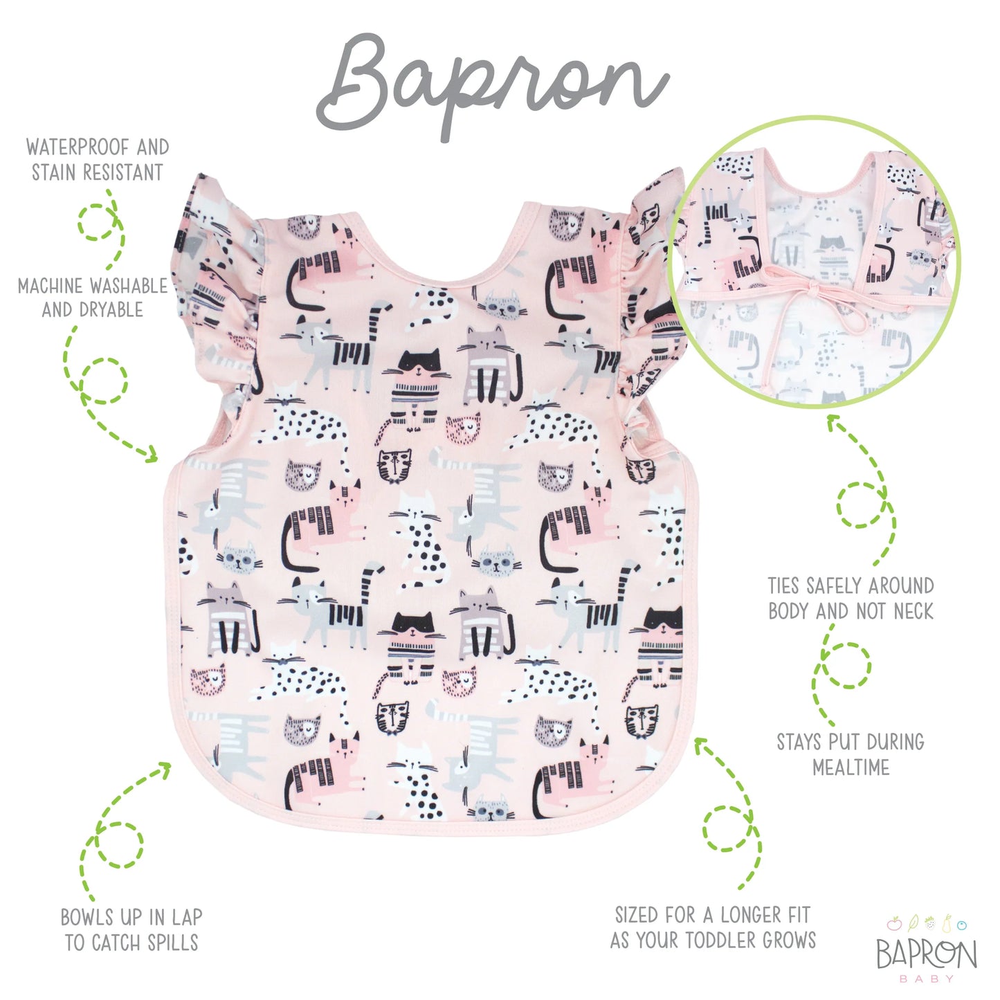 Kitty Flutter Bapron