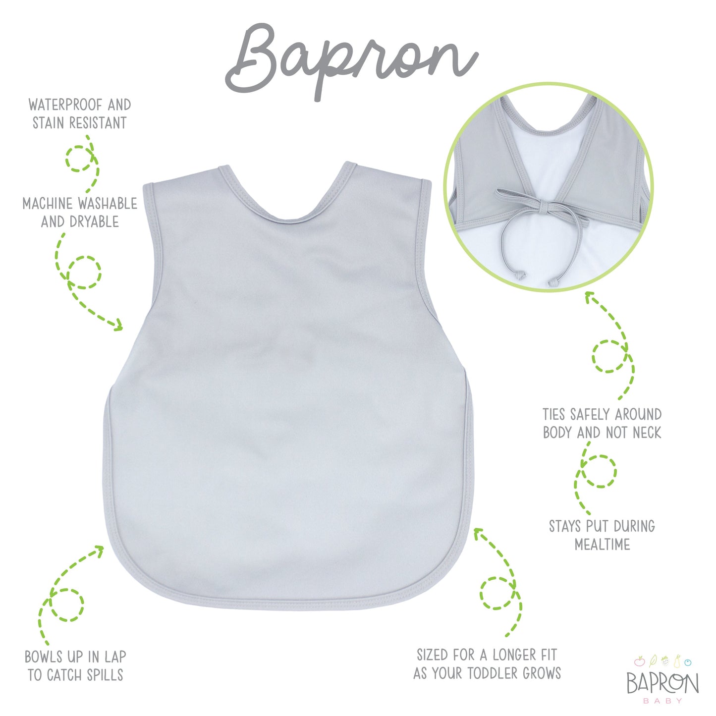 Light Gray Minimalist Bapron