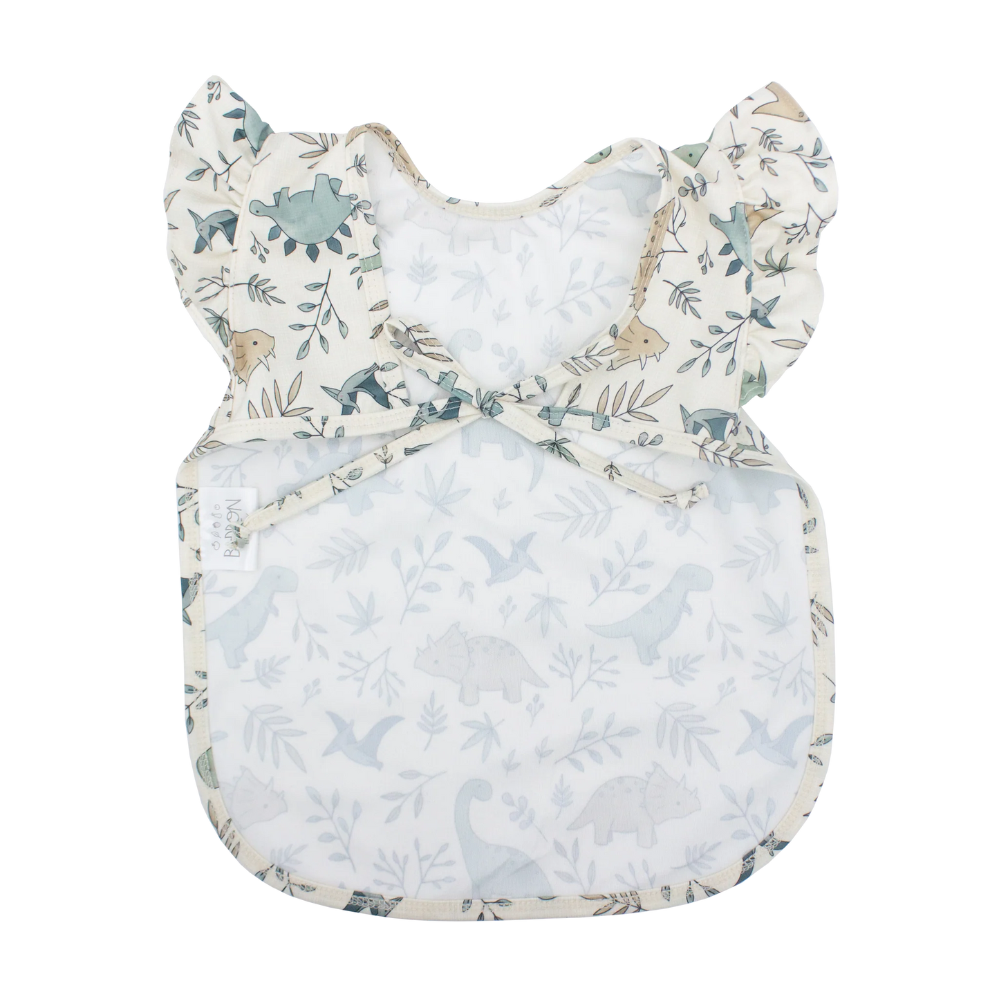 Foliage Dinos Flutter Bapron – Baby Bib Apron Singapore