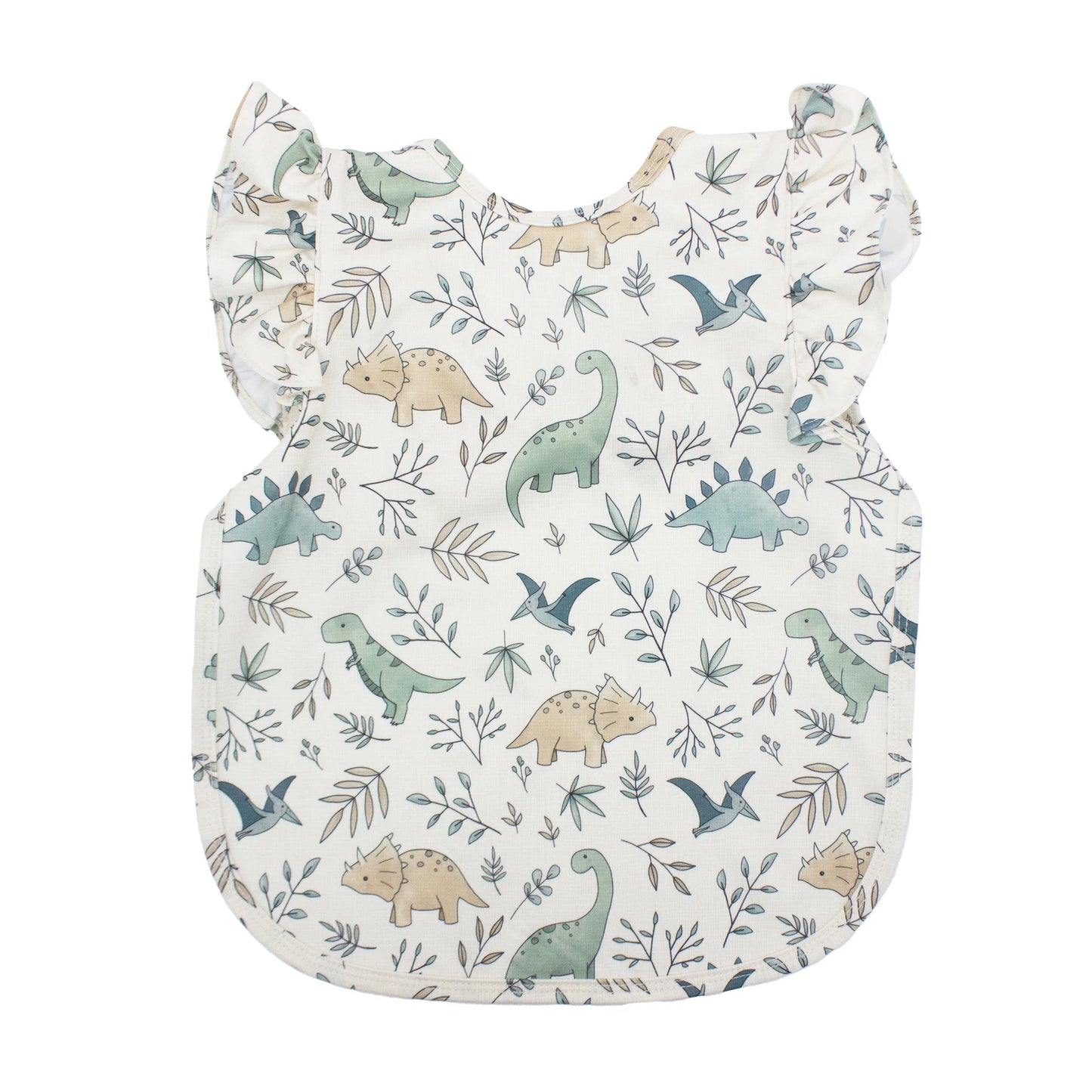 Foliage Dinos Flutter Bapron – Baby Bib Apron Singapore