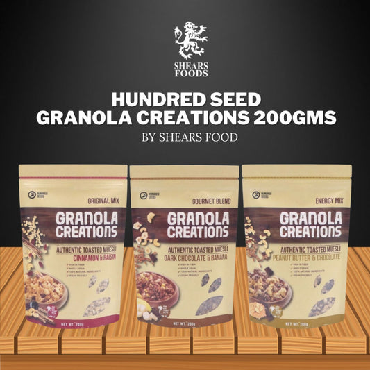 Hundred Seeds Granola Creation Ideal Mixed Cereals for Breakfast 200gms by Shears