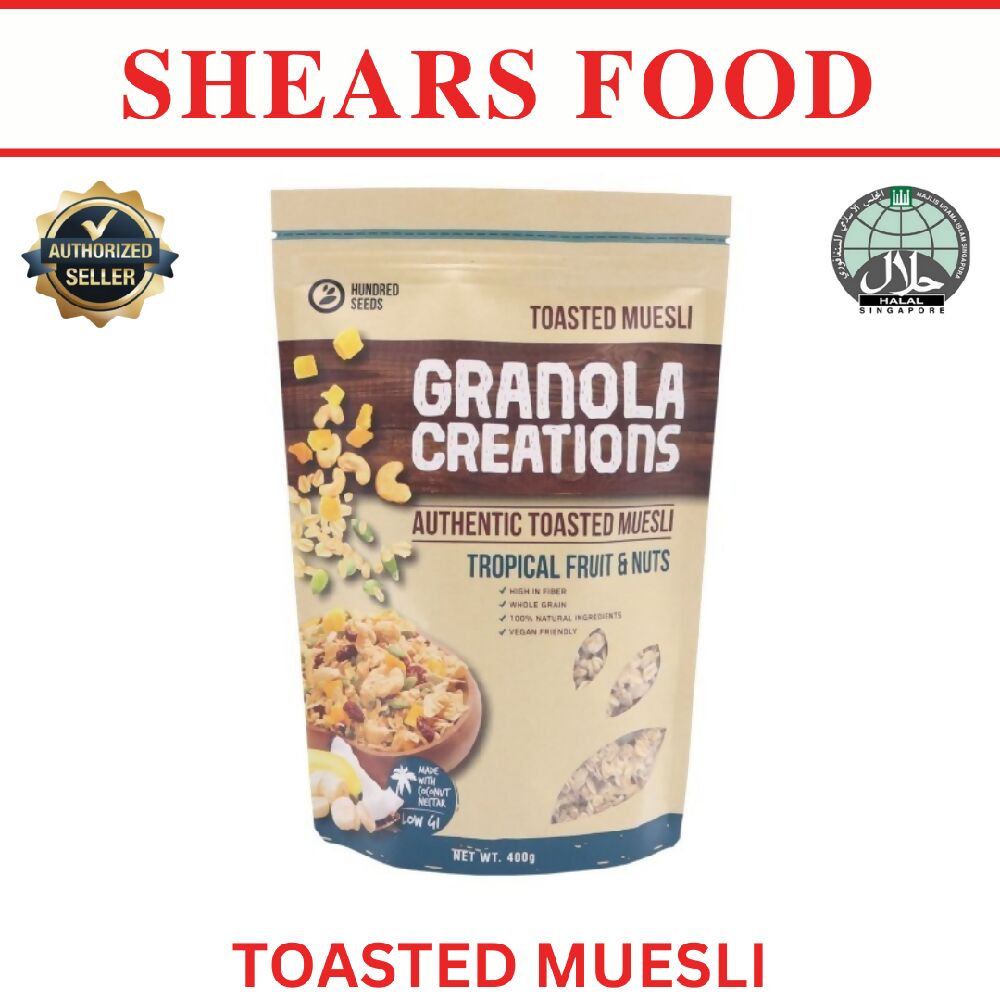 Hundred Seeds Granola Creation Ideal Mixed Cereals for Breakfast 400gms by Shears