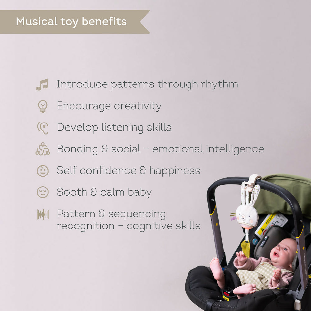 Taf Toys Garden Stroller Bunny Musical Toy