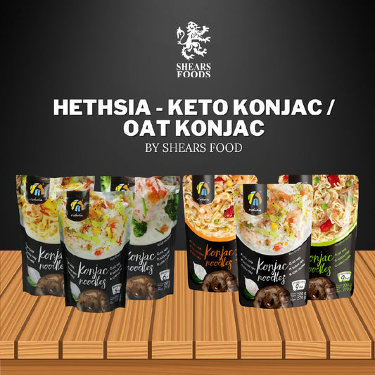 Hethstia Keto Konjac/Oat Konjac Ideal Food for Keto in Noodles/Pasta/Rice