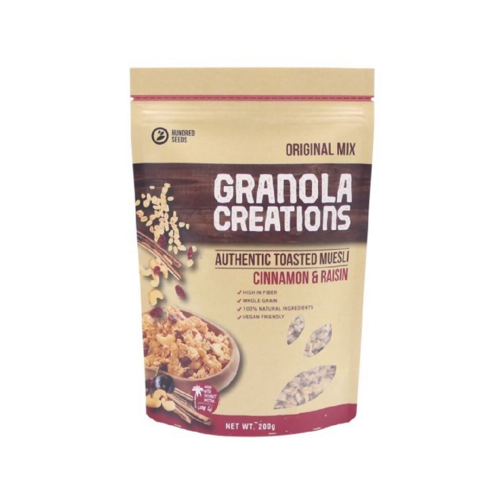 Hundred Seeds Granola Creation Ideal Mixed Cereals for Breakfast 200gms by Shears