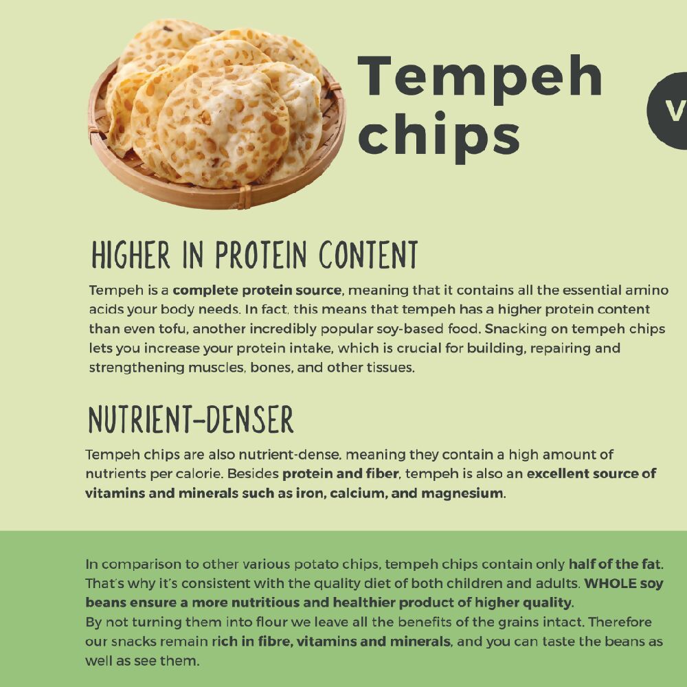 WOH Handcrafted Tempeh Chips Premium (Special Edition) by Shears 40gms