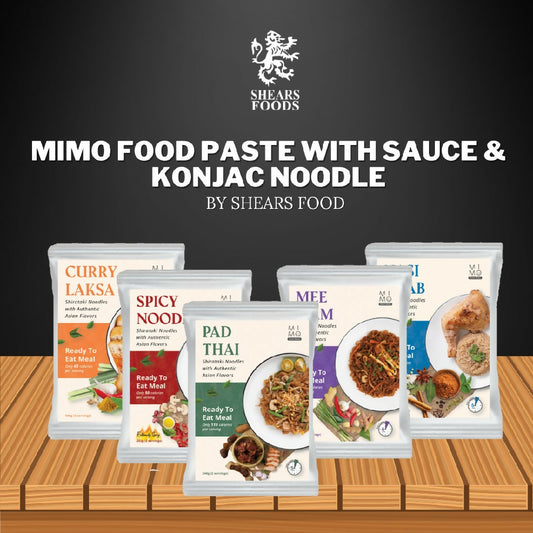 MIMO Food Paste with Konjac Rice/Noodle by Shears - HALAL