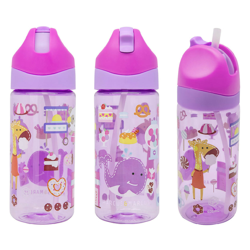 Marcus & Marcus Antibacterial Tritan Straw Bottle