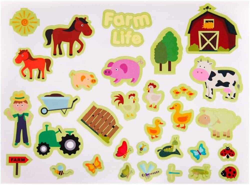 Jar Melo - Reusable Sticker Pad Set - Animal World - WERONE