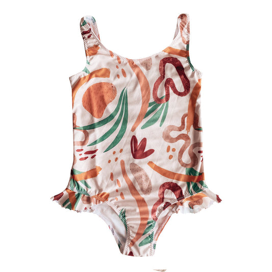 Holivin "Abstract" Frills Swimsuit - WERONE