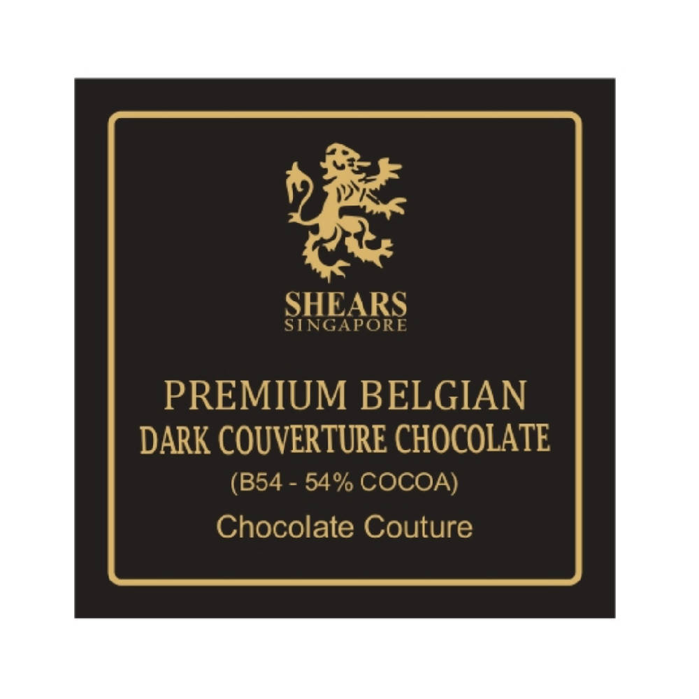 Shears Chocolate B54 Premium Belgian Dark Couverture Chocolate 500G SC5B54 - WERONE