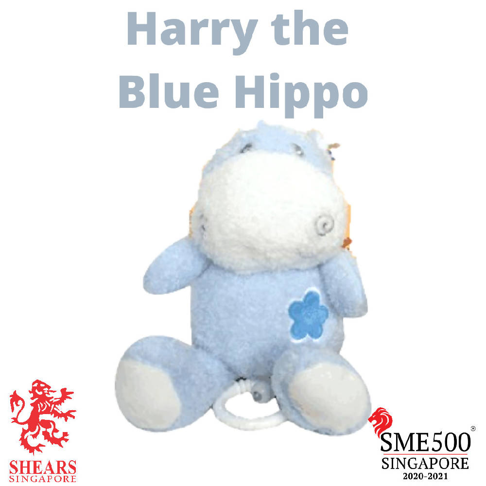 Shears PullString Harry the Hippo Musical Toy Blue SMPHB - WERONE