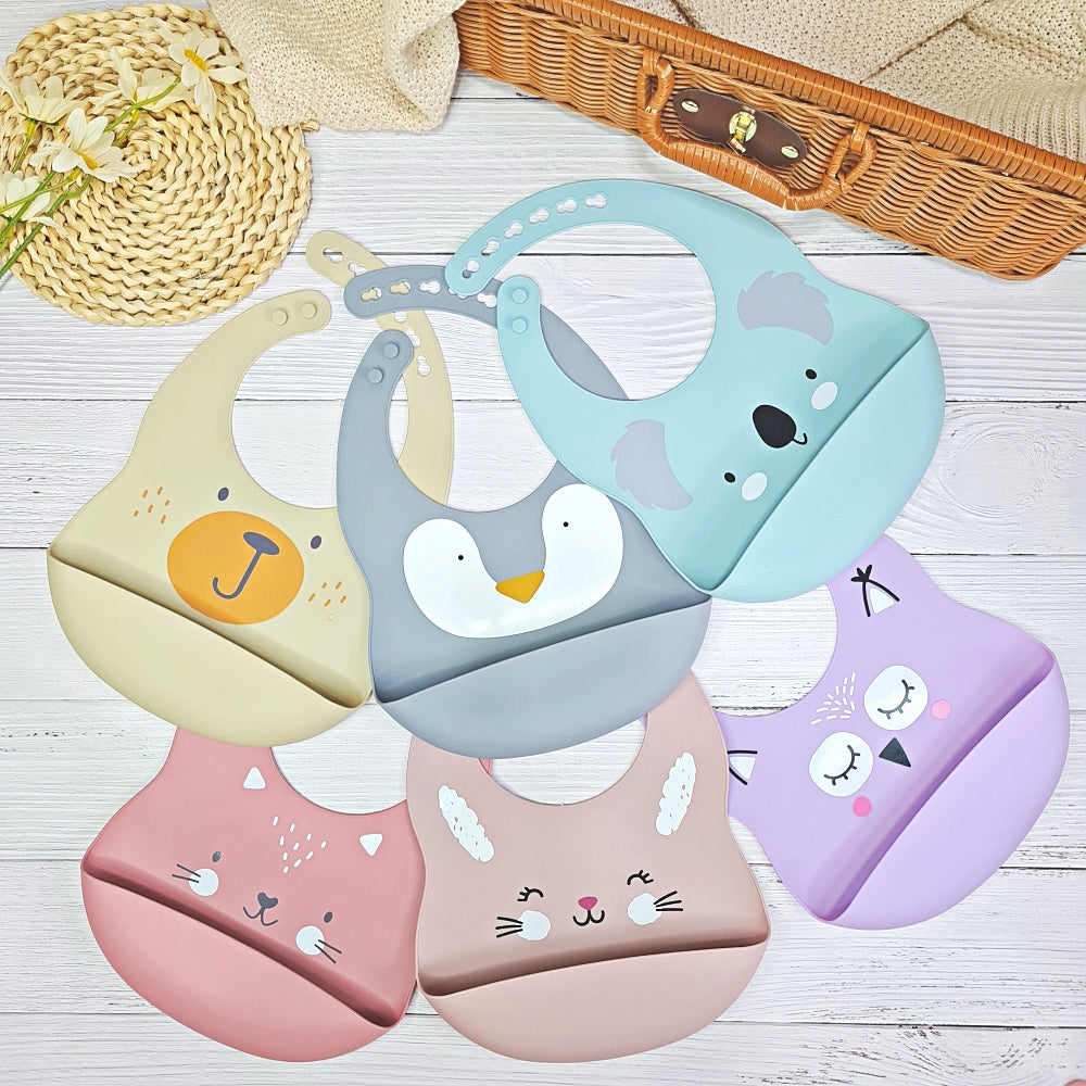 Animal Buddy Silicone Feeding Gift Set - Mr. Bear