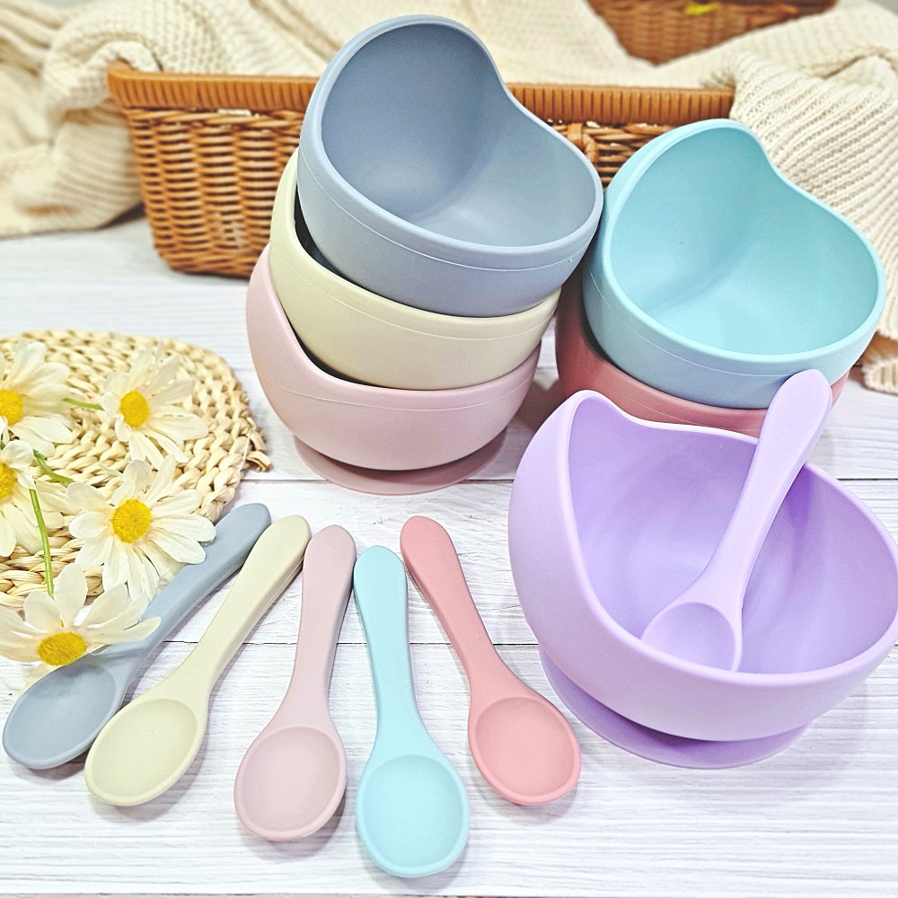 Animal Buddy Silicone Feeding Gift Set - Mr. Bear