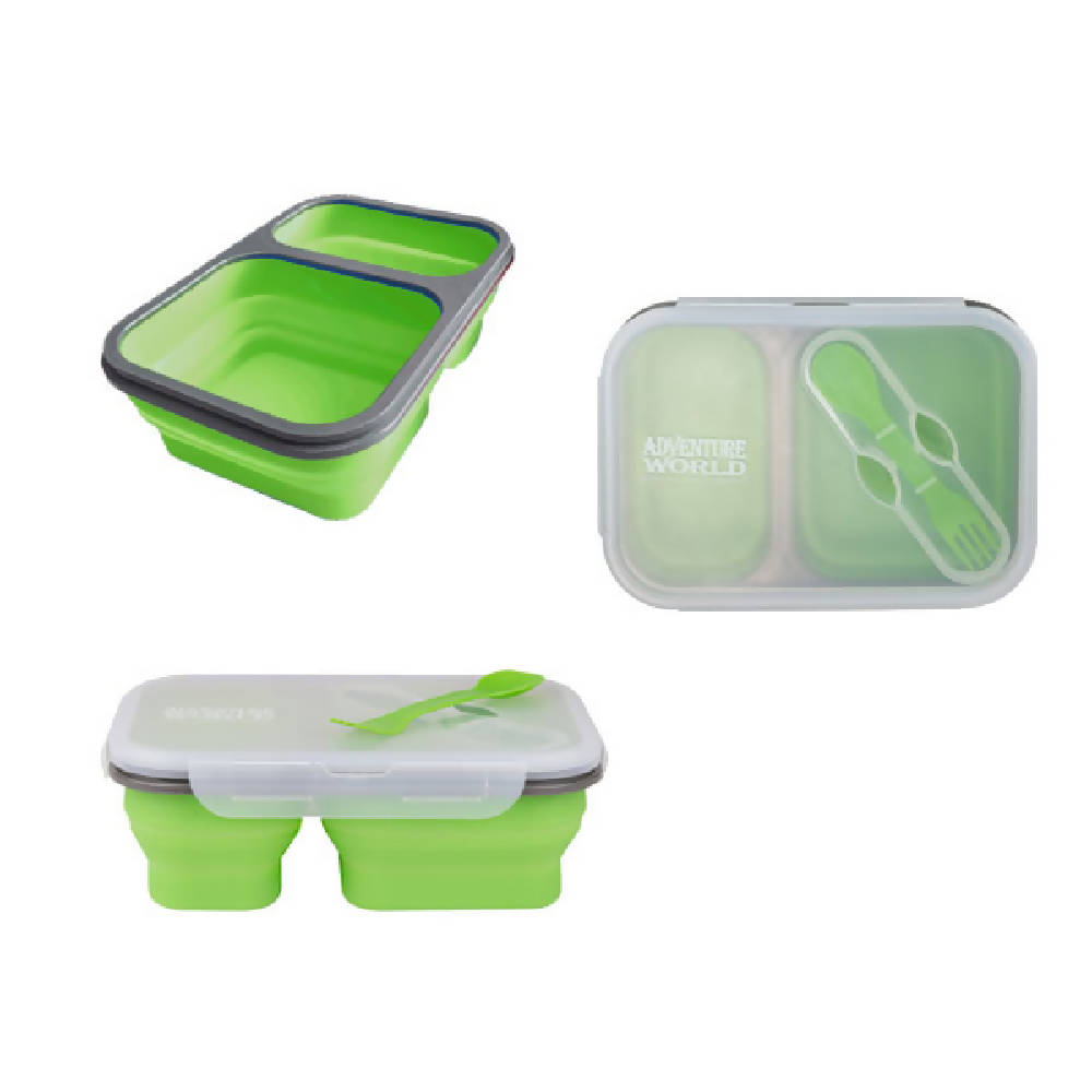 Adventure World Foldable Lunchbox (Green) - WERONE