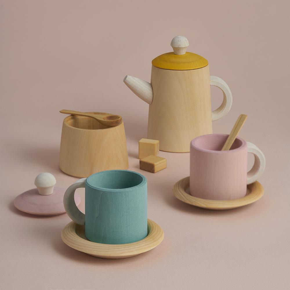 Tea Set Pastel Blue and Pink - WERONE