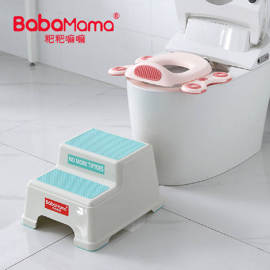 Shears Kids Step Stool Double Anti-slip Mat - Green - WERONE