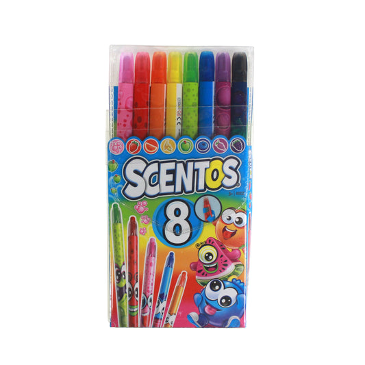 SCENTED TWIST-UP CRAYONS 8 PACK - WERONE