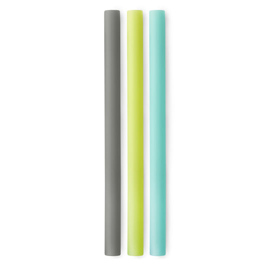 Extra Wide Silicone Straws, 3pk - WERONE