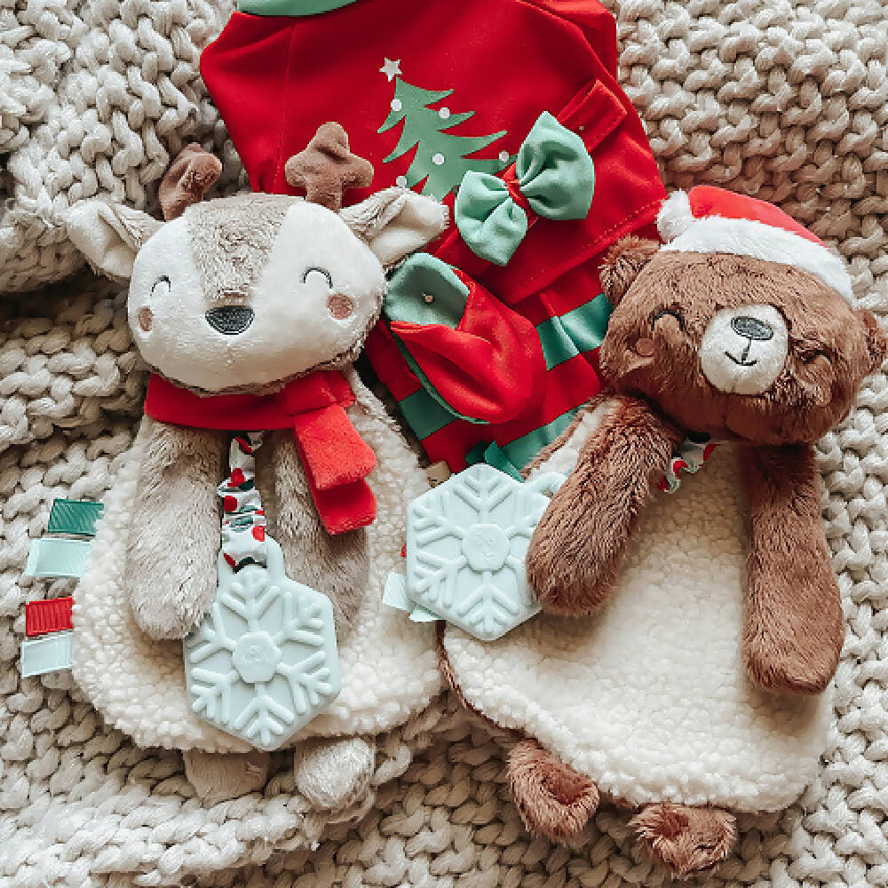 Holiday Itzy Lovey™ Plush + Teether Toy Reindeer - WERONE