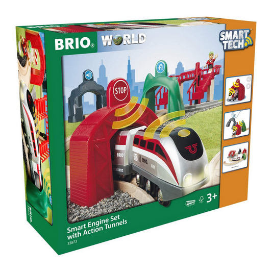 BRIO 33873 Smart Engine Set with Action Tunnels - WERONE