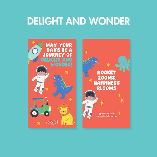 Delight and Wonder Angpao Sampul Duit Raya Money Envelopes (Pack of 8)