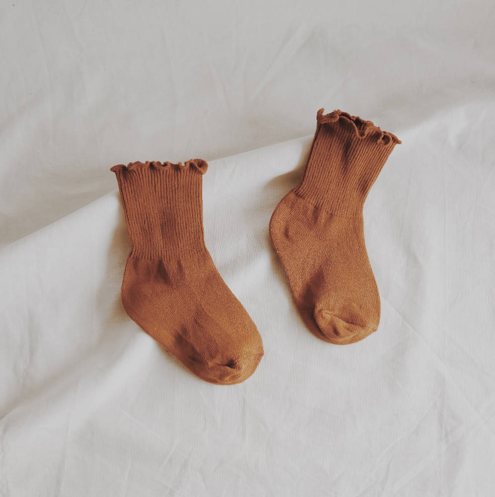 Frill Ribbed Petite Socks | Warm (Set of 3) - WERONE