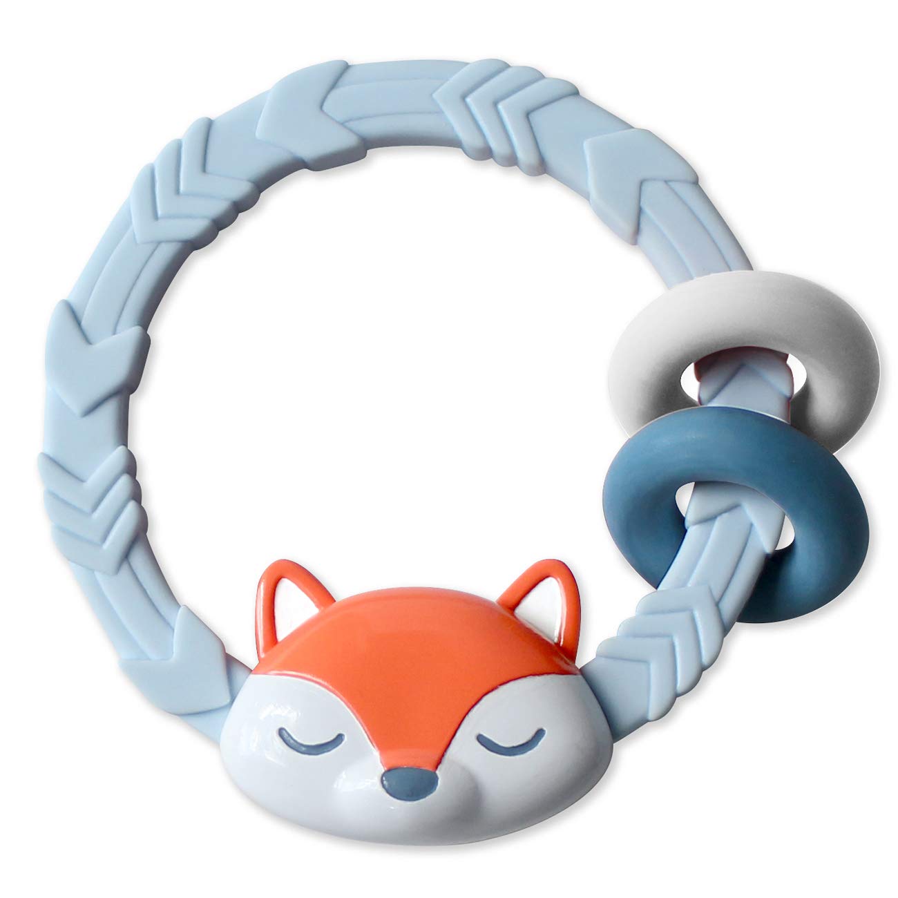 Fox Ritzy Rattle Silicone Teether Rattles - WERONE