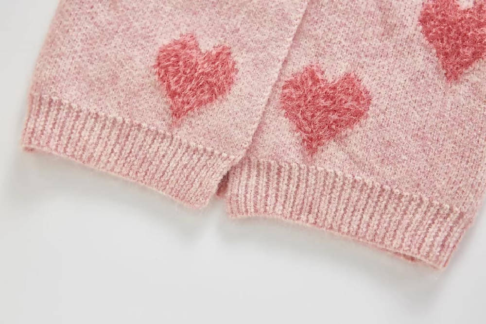 Knitted Heart Cardigan - WERONE