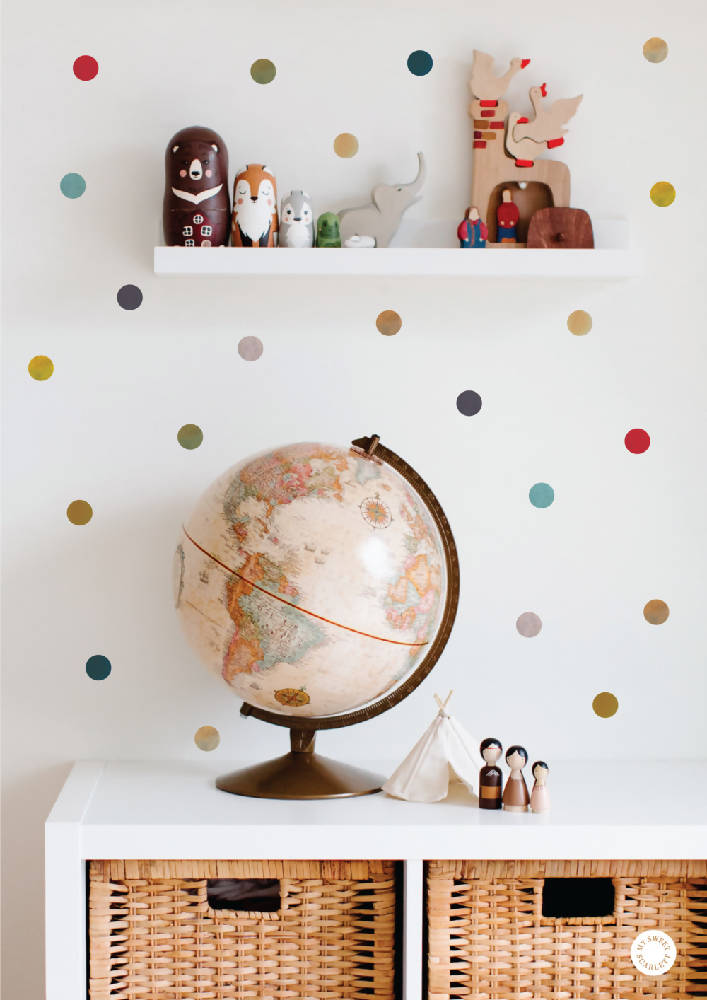 Watercolour Dots Wall Decals - WERONE