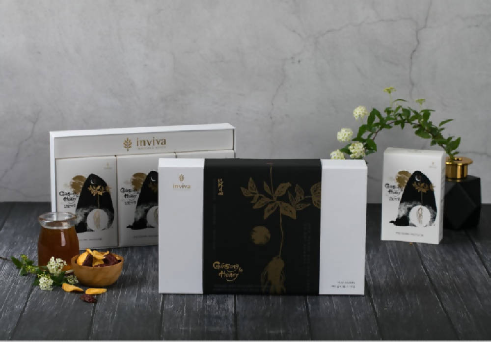 INVIVA Premium Ginseng & Honey Chips 24gx3 Gift Box Bundle - WERONE