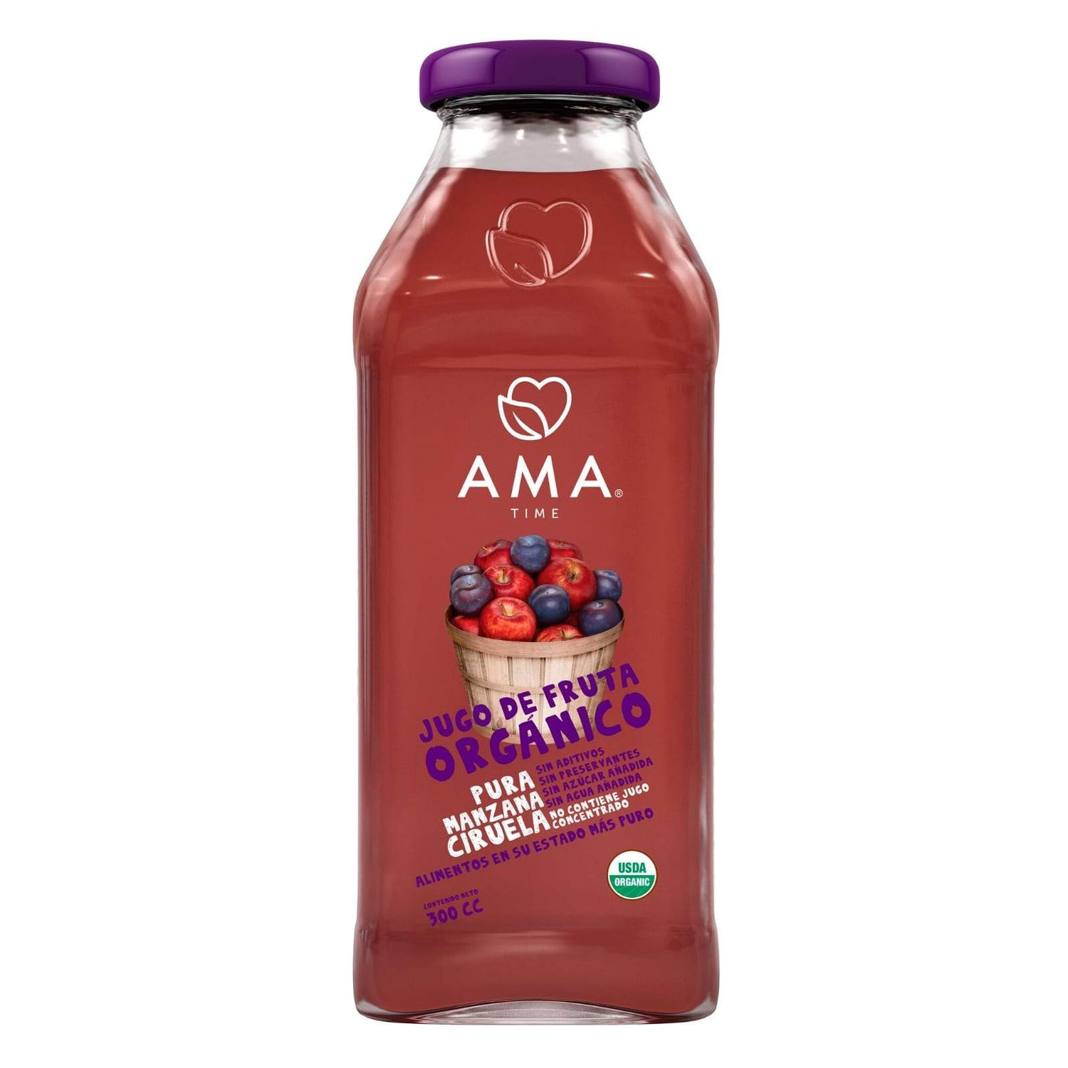 AMA Time Organic Plum and Apple Juice 300ml - WERONE