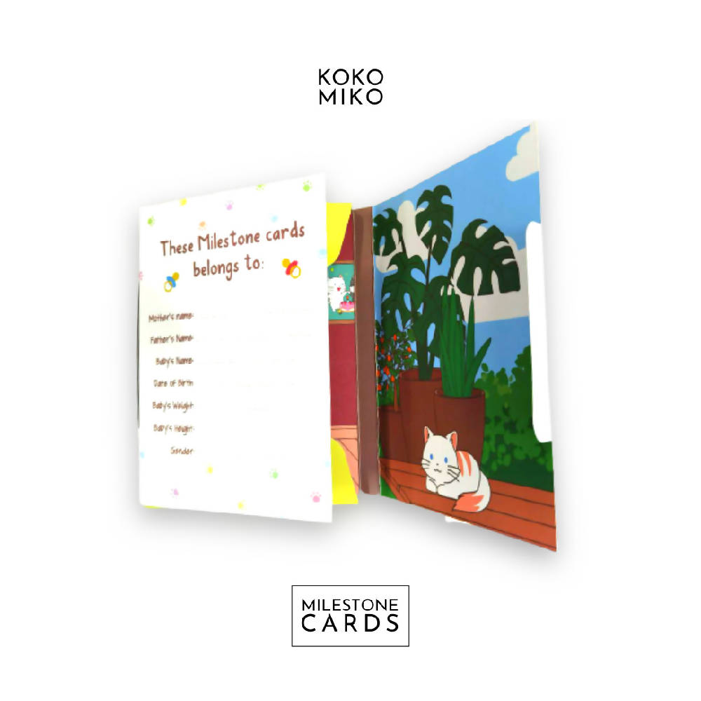 Koko & Miko Baby Milestone Cards - WERONE