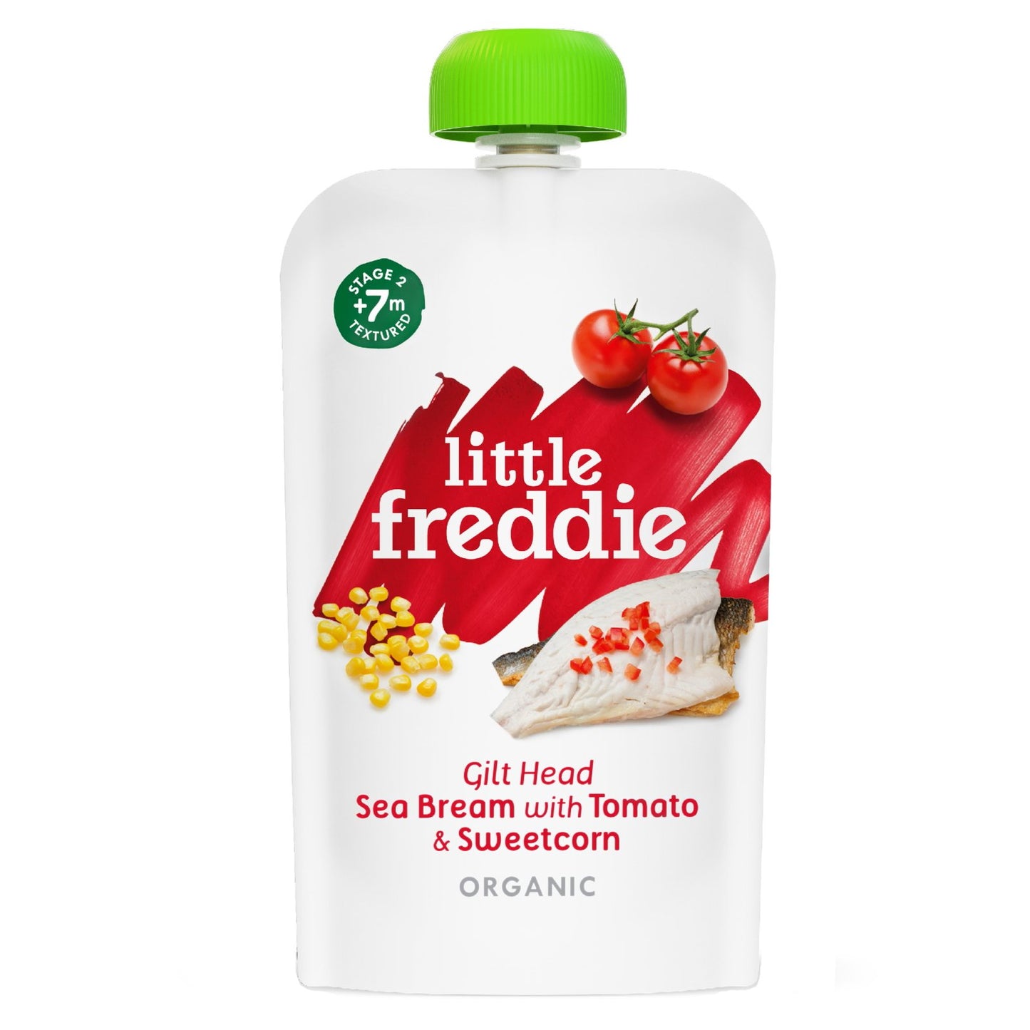 Little Freddie Organic Gilt Head Sea Bream with Quinoa, Tomato & Sweet Potato -  120g - WERONE