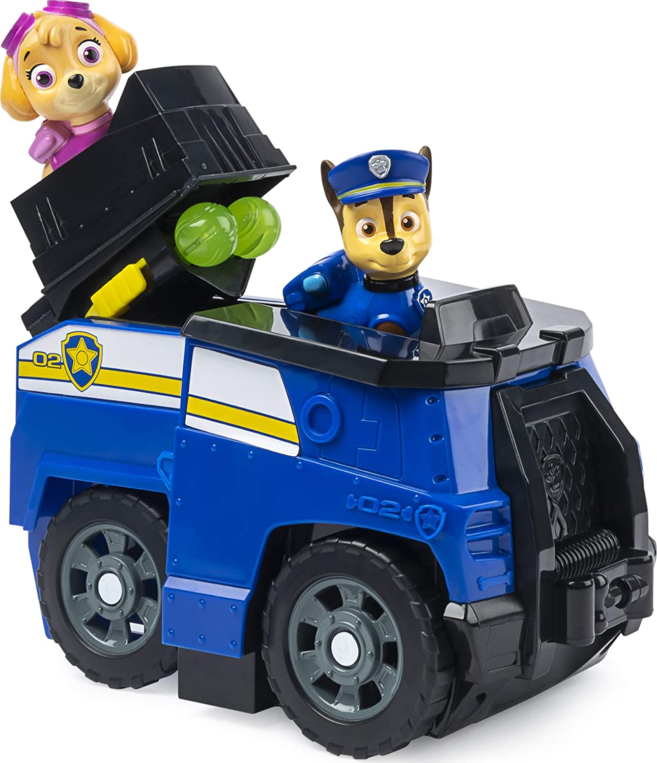 Paw Patrol 6056714 Chase Split-Second 2-in-1 Transforming Police Cruiser Vehicle with 2 Collectible Figures - WERONE