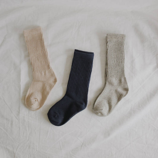 Ribbed Petite Socks | Neutral (Set of 3) - WERONE